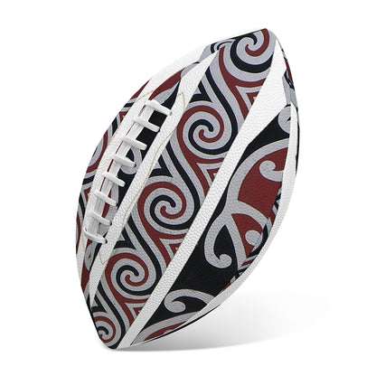 Maori Fence Print Rugby Ball