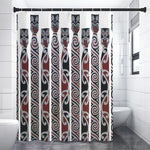 Maori Fence Print Shower Curtain