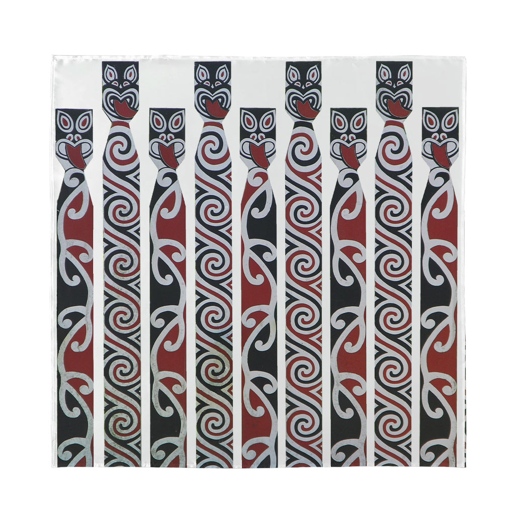 Maori Fence Print Silk Bandana