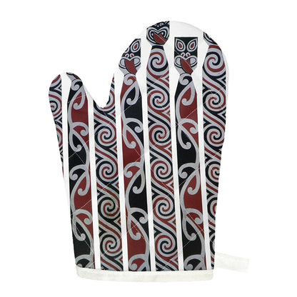 Maori Fence Print Single Oven Mitt