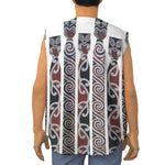 Maori Fence Print Sleeveless Baseball Jersey