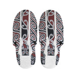 Maori Fence Print Slippers