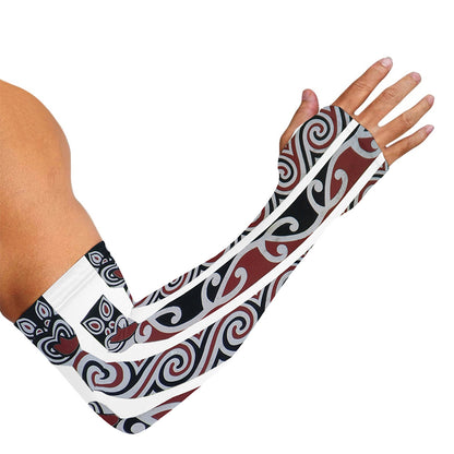 Maori Fence Print Sun Protection Arm Sleeves