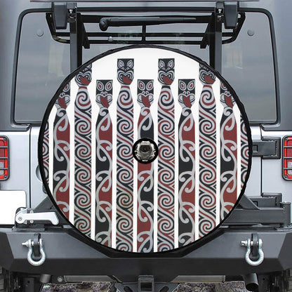 Maori Fence Print Tire Cover With Camera Hole