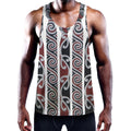 Maori Fence Print Men's Workout Tank Top