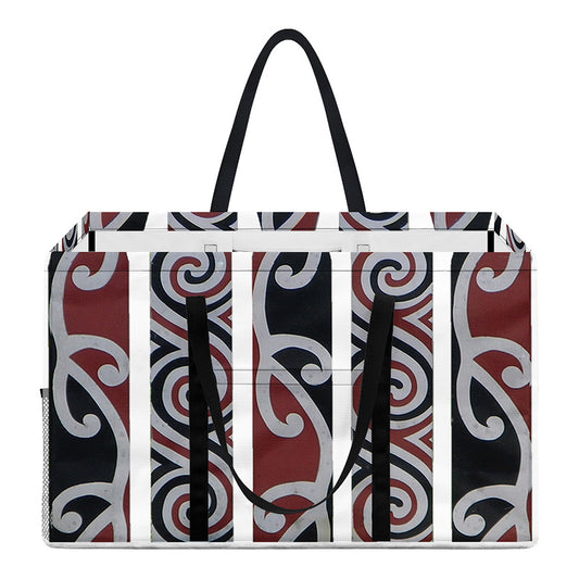 Maori Fence Print Utility Tote Bag