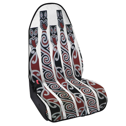 Maori Fence Print Waterproof Car Seat Cover