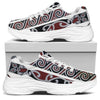 Maori Fence Print White Chunky Shoes