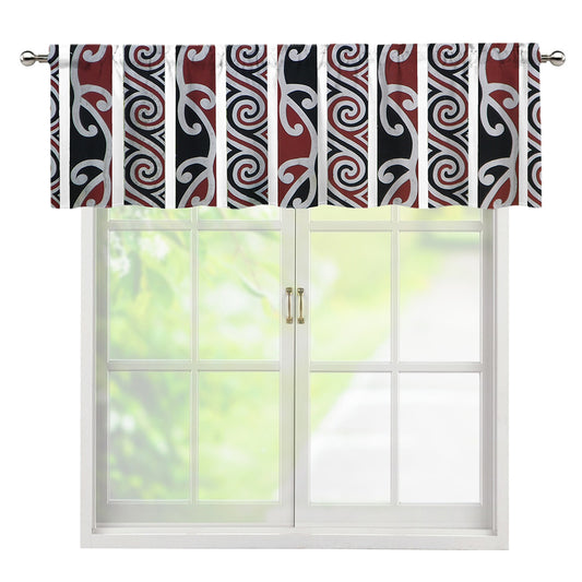 Maori Fence Print Window Valance