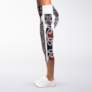 Maori Fence Print Women's Capri Leggings