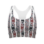 Maori Fence Print Women's Sports Bra