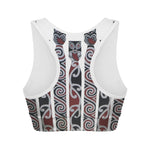 Maori Fence Print Women's Sports Bra
