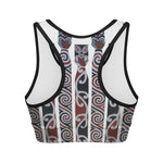 Maori Fence Print Women's Sports Bra