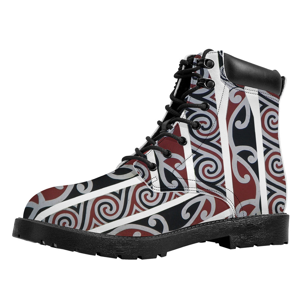 Maori Fence Print Work Boots