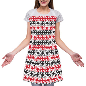 Maori Kowhaiwhai Pattern Print Adjustable Apron