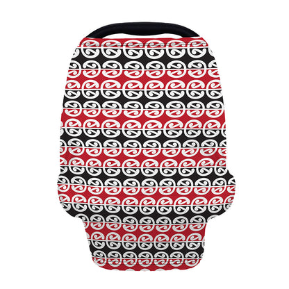 Maori Kowhaiwhai Pattern Print Baby Seat Cover