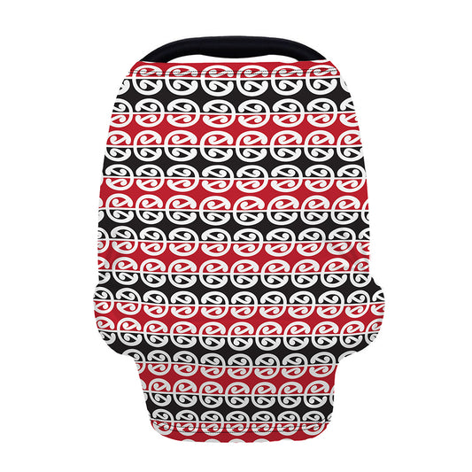 Maori Kowhaiwhai Pattern Print Baby Seat Cover
