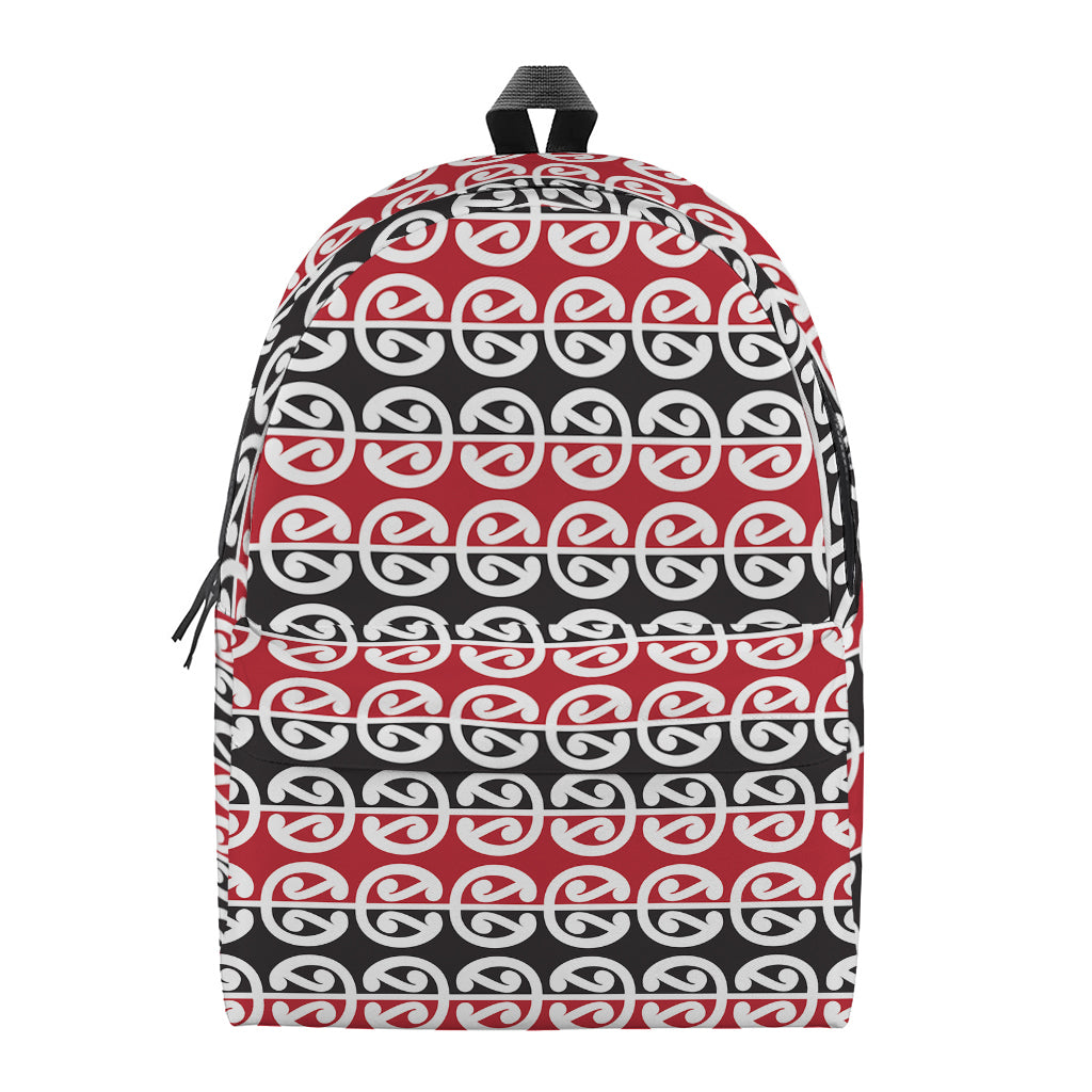 Maori Kowhaiwhai Pattern Print Backpack