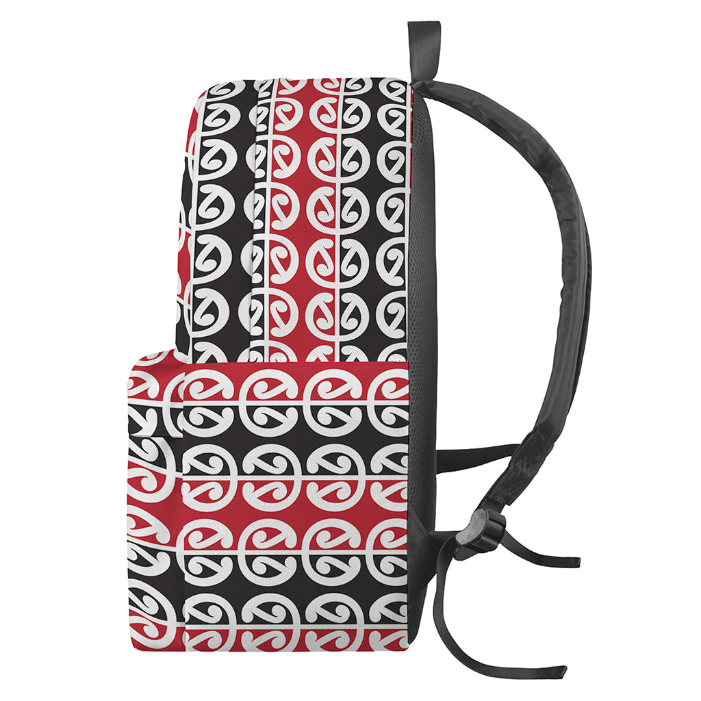 Maori Kowhaiwhai Pattern Print Backpack