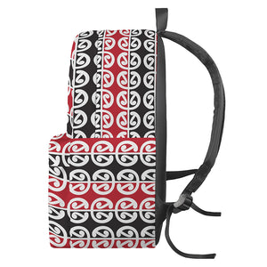 Maori Kowhaiwhai Pattern Print Backpack