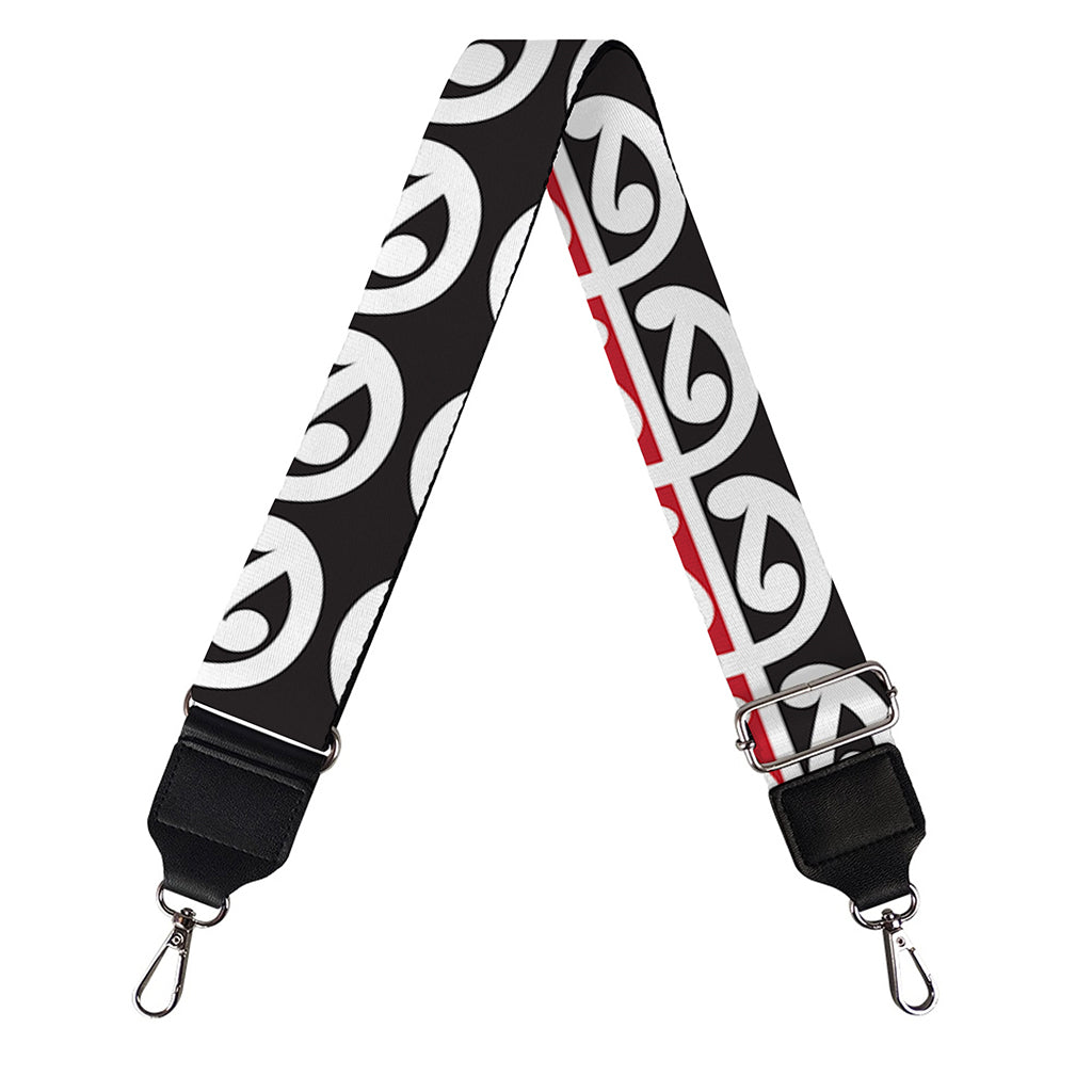 Maori Kowhaiwhai Pattern Print Bag Strap