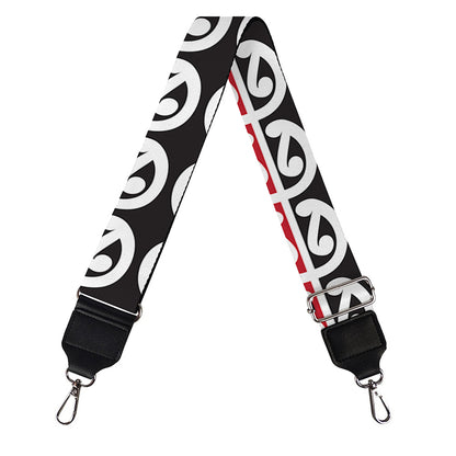Maori Kowhaiwhai Pattern Print Bag Strap