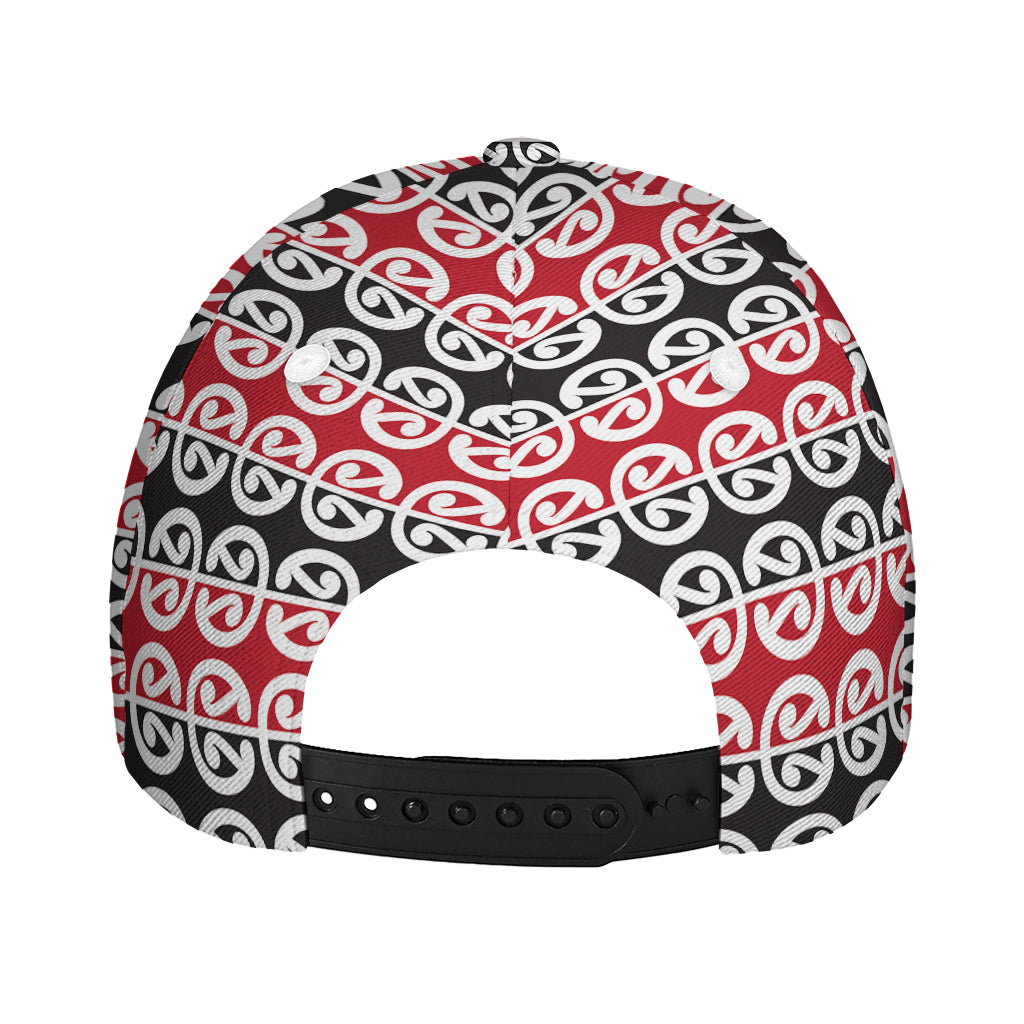 Maori Kowhaiwhai Pattern Print Baseball Cap