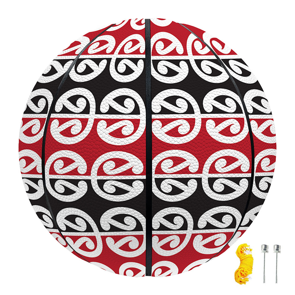 Maori Kowhaiwhai Pattern Print Basketball