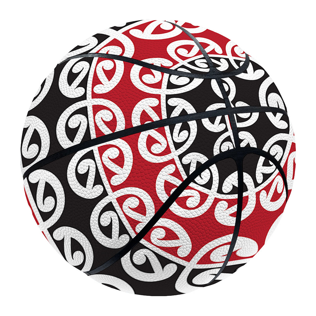 Maori Kowhaiwhai Pattern Print Basketball