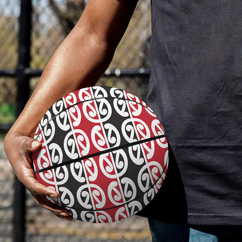 Maori Kowhaiwhai Pattern Print Basketball