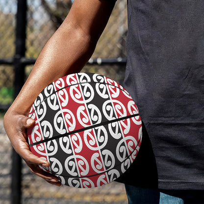 Maori Kowhaiwhai Pattern Print Basketball