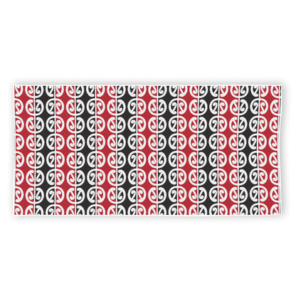 Maori Kowhaiwhai Pattern Print Beach Towel