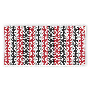 Maori Kowhaiwhai Pattern Print Beach Towel