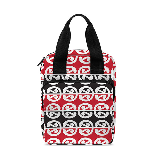 Maori Kowhaiwhai Pattern Print Bible Tote Bag