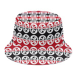 Maori Kowhaiwhai Pattern Print Bucket Hat