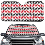 Maori Kowhaiwhai Pattern Print Car Windshield Sun Shade