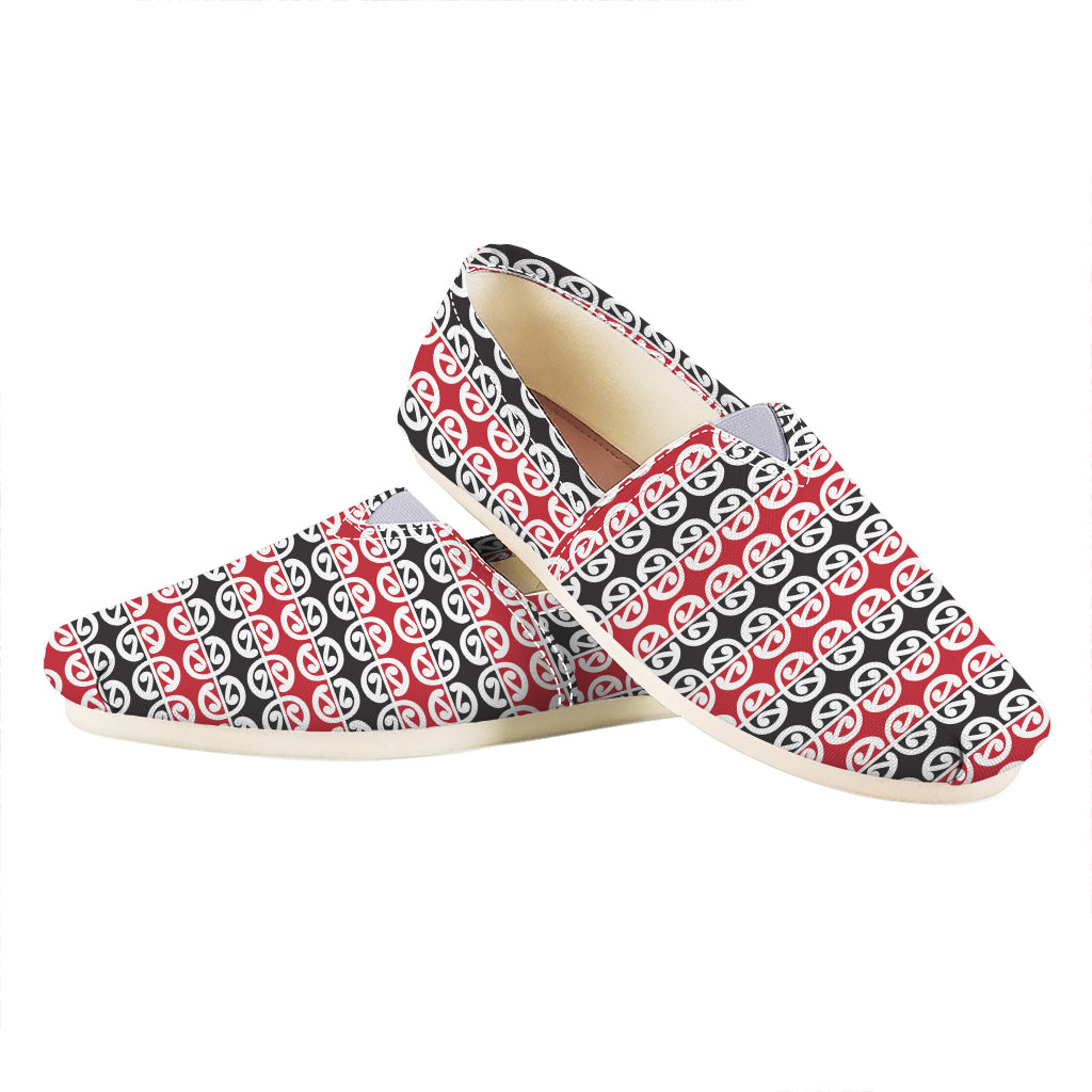 Maori Kowhaiwhai Pattern Print Casual Shoes