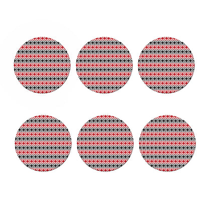 Maori Kowhaiwhai Pattern Print Coaster Set