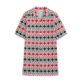 Maori Kowhaiwhai Pattern Print Cotton Hawaiian Shirt