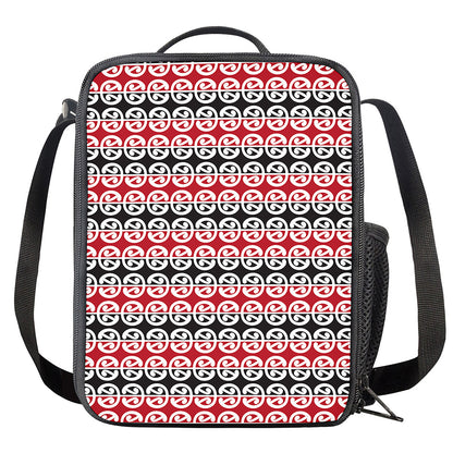 Maori Kowhaiwhai Pattern Print Crossbody Lunch Bag