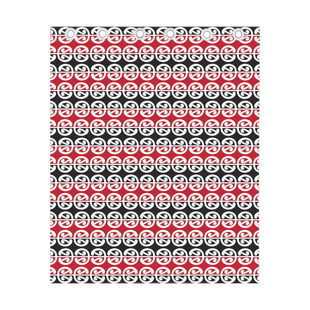 Maori Kowhaiwhai Pattern Print Curtain