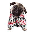 Maori Kowhaiwhai Pattern Print Dog Zip Up Hoodie