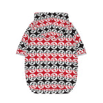 Maori Kowhaiwhai Pattern Print Dog Zip Up Hoodie