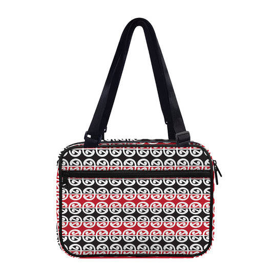 Maori Kowhaiwhai Pattern Print Double Strap Bible Bag