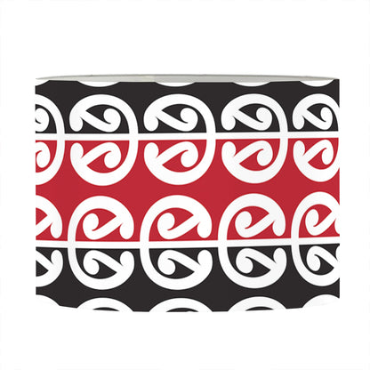 Maori Kowhaiwhai Pattern Print Drum Lamp Shade