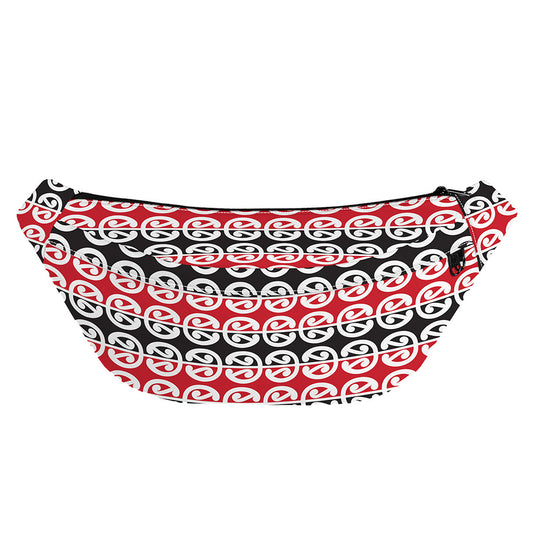 Maori Kowhaiwhai Pattern Print Fanny Pack