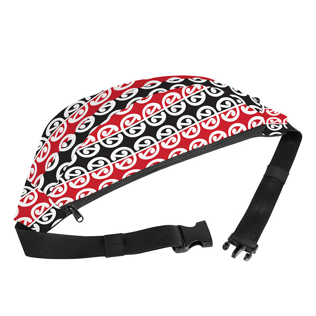 Maori Kowhaiwhai Pattern Print Fanny Pack