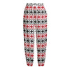 Maori Kowhaiwhai Pattern Print Fleece Lined Knit Pants