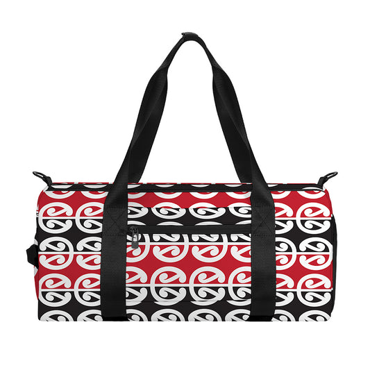 Maori Kowhaiwhai Pattern Print Gym Bag