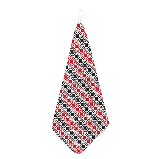 Maori Kowhaiwhai Pattern Print Hand Towel